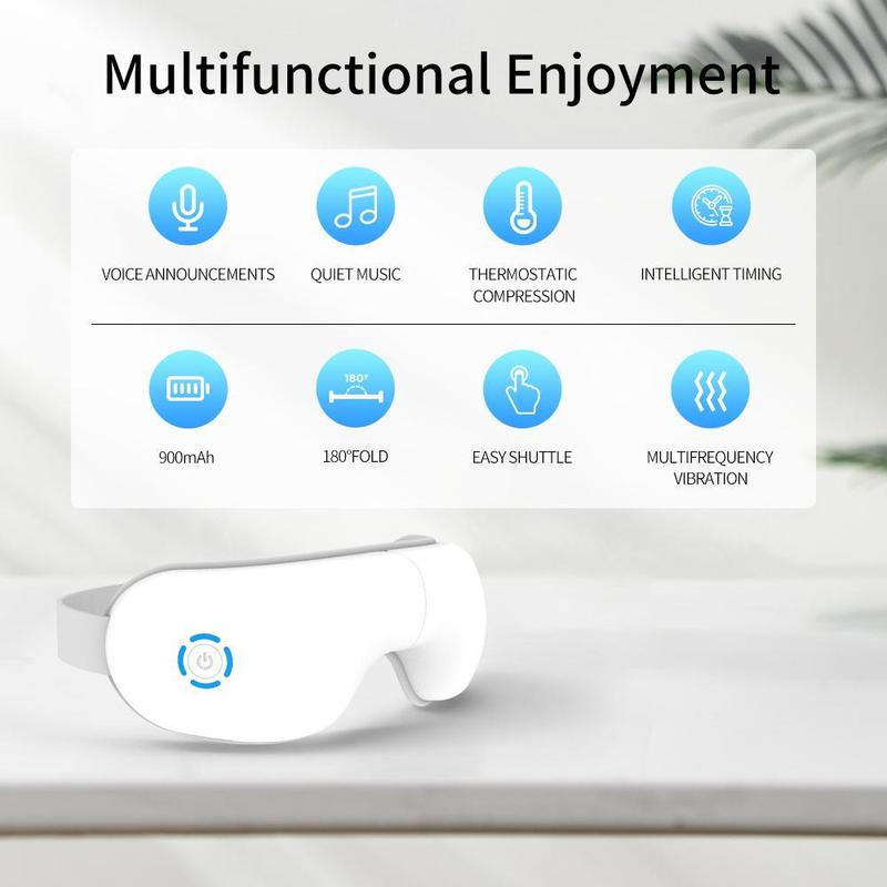 Heated Eye Massager for Sleep & Relaxation + 8-in-1 Magnesium Complex [Sleep & Relaxation Set]